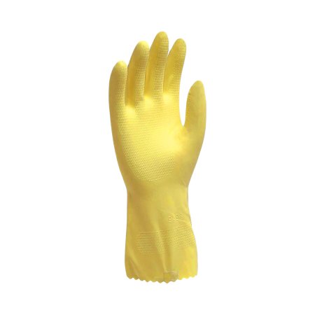 Picture of Utility Glove Ambitex® L6503 X-Large Flock Lined Latex Yellow 12 Inch Straight Cuff NonSterileLXL6500