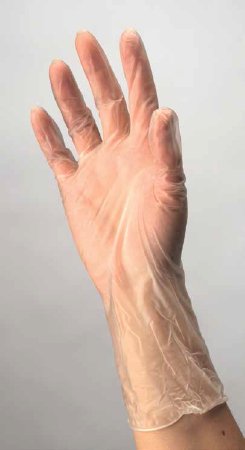 Picture of Exam Glove Medium NonSterile Vinyl Standard Cuff Length Smooth Clear Not Chemo Approved8887DOTP