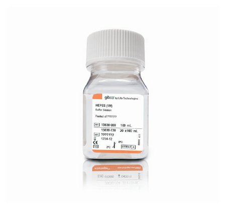 Picture of Cell Culture Reagent Gibco® Hepes Buffer Zwitterionic Buffer 1.0 M 100 mL15630080