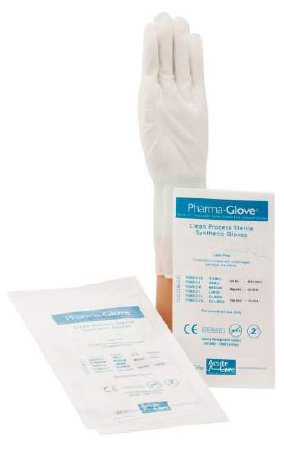 Picture of Exam Glove Pharma-Gloves™ Large Sterile Pair Nitrile Extended Cuff Length Smooth White Chemo Tested09492229345