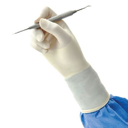 Picture of Surgical Glove PremierPro™ Size 7 Sterile Pair Polychloroprene Extended Cuff Length Micro-Textured White Chemo Tested43470