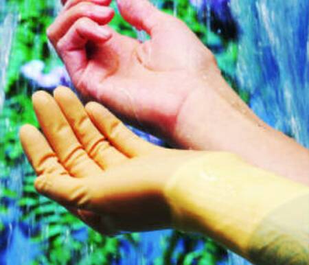 Picture of Surgical Glove Protexis™ Latex with Neu-Thera® Size 9 Sterile Pair Latex Extended Cuff Length Smooth Beige Chemo Tested2D73TP90