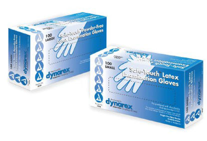 Picture of Exam Glove Safe-Touch™ Small NonSterile Latex Standard Cuff Length Fully Textured Ivory Not Chemo Approved2336
