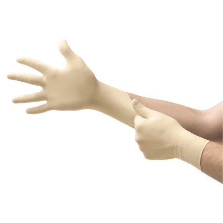 Picture of Exam Glove COMFORTGrip™ Medium NonSterile Latex Standard Cuff Length Fully Textured Natural Not Chemo ApprovedCFG-900-M
