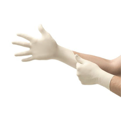 Picture of Exam Glove Diamond Grip Plus™ X-Small NonSterile Latex Standard Cuff Length Fully Textured White Not Chemo ApprovedDGP-350-XS