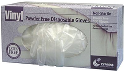 Picture of General Purpose Glove McKesson Large Vinyl Translucent Beaded Cuff NonSterile25-67