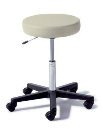 Picture of Air Lift Exam Stool Ritter® 272 Value Series Backless Pneumatic Height Adjustment 5 Casters Ultra Pelican272-001-999