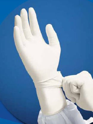 Picture of Cleanroom Glove Kimtech Pure® G3 Size 9 Nitrile White 12 Inch Beaded Cuff Sterile Pair56894