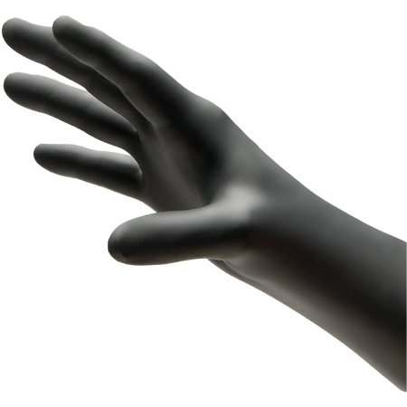 Picture of Exam Glove NitriDerm® Ultra Black Large NonSterile Nitrile Standard Cuff Length Textured Fingertips Black Chemo Tested187300