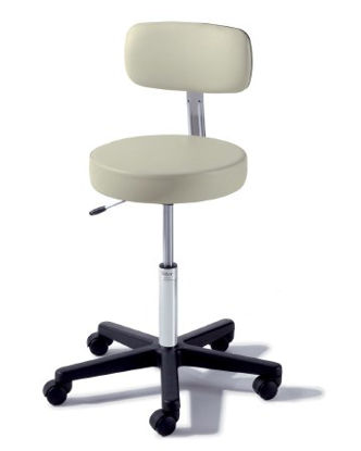 Picture of Air Lift Stool Ritter® 273 Value Series Backrest Air Lift, Pneumatic Height Adjustment, Single Lever 5 Casters Ultrafree Spice273-001-863