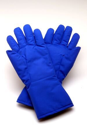 Picture of Cryogenic Glove Cryo-Gloves® Mid-Arm Size 10 Water Resistant Material Blue 14 to 15 Inch Straight Cuff NonSterile605L