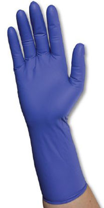 Picture of Exam Glove PremierPro™ Extended Cuff Small NonSterile Nitrile Extended Cuff Length Textured Fingertips Blue Chemo Tested5092
