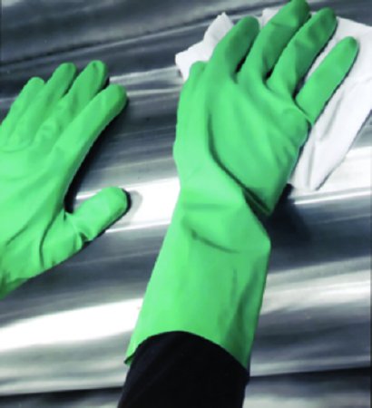 Picture of Utility Glove Medium Nitrile Green Straight Cuff NonSterile653-53181301