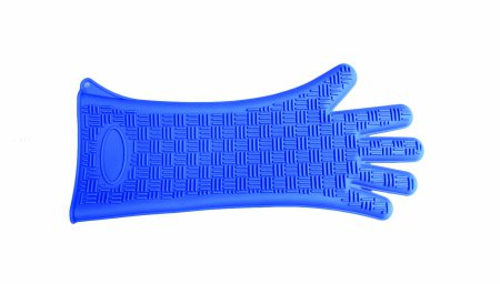 Picture of Heat Resistant Glove Silicone Heat Glove One Size Fits Most Silicone Blue 16.9 Inch Straight Cuff NonSterile09484