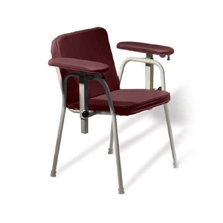 Picture of Blood Drawing Chair Ritter® 281 Double Fixed Armrest Cranberry281-011-869