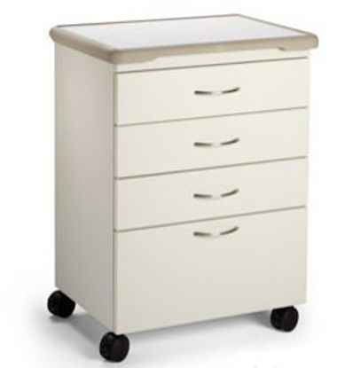 Picture of Treatment Cabinet M4 Series Floor Standing / Mobile 4 Drawers Key LockM41C.803.KCN