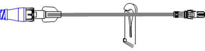 Picture of Extension Set McKesson 7-1/2 Inch Tubing 1 Port 0.31 mL Priming Volume DEHP-FreeMS930