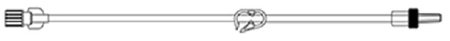 Picture of Extension Set McKesson 12 Inch Tubing Without Ports 0.267 Priming Volume DEHP-FreeMS438
