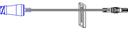 Picture of Extension Set McKesson 7-1/2 Inch Tubing 1 Port 0.31 mL Priming Volume DEHP-FreeMS933