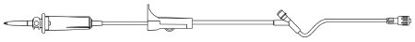 Picture of Primary Administration Set BBraun 15 Drops / mL Drip Rate 81 Inch Tubing 1 PortV1390