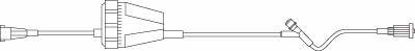Picture of Extension Set RateFlow* 18 Inch Tubing 1 Port 2.5 mL Priming Volume DEHP-FreeV5200