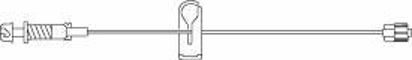 Picture of Extension Set SafeLine* 7 Inch Tubing 1 Port 0.42 mL Priming Volume DEHPNF1310
