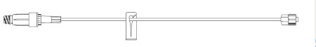 Picture of Extension Set Safeday™ 14 Inch Tubing 1 Port 0.71 mL Priming Volume352902