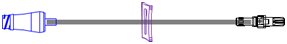 Picture of Extension Set 7 Inch Tubing 1 Port 0.24 mL Priming Volume DEHP-FreeB33150