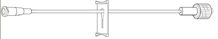 Picture of Extension Set 6 Inch Tubing 0.3 mL Priming Volume DEHP-Free2N1194