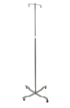 Picture of IV Stand 2-Hooks 4-Leg Chrome Plated Steel with Weights13033SV