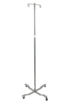 Picture of IV Stand 2-Hooks 4-Leg Chrome Plated Steel with Weights13033SV