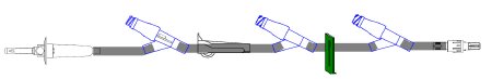 Picture of Primary Administration Set Bravo24® 15 Drops / mL Drip Rate 112 Inch Tubing 3 PortsSC9029