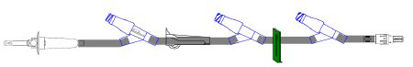 Picture of Primary Administration Set Bravo24® 15 Drops / mL Drip Rate 112 Inch Tubing 3 PortsSC9029