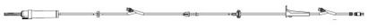 Picture of Primary Administration Set 20 Drops / mL Drip Rate 117 Inch Tubing 2 Ports2420-0007