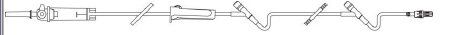 Picture of Primary Administration Set 10 Drops / mL Drip Rate 104 Inch Tubing 2 PortsACT5439