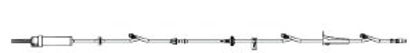 Picture of Primary Administration Set Alaris 20 Drops / mL Drip Rate 126 Inch Tubing 3 Ports2426-0007
