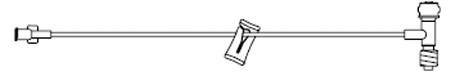 Picture of Extension Set 38 Inch Tubing 1 Port 1.5 mL Priming VolumeEB-038-12