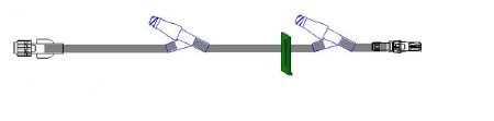 Picture of Extension Set 36 Inch Tubing 2 Ports DEHP-FreeB9059