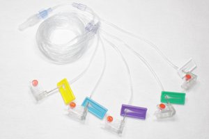 Picture of Subcutaneous Infusion Set Alimed® Multi-Lumen 24 Gauge X 5 12 mm 36 Inch TubingMC5L361224G-SS