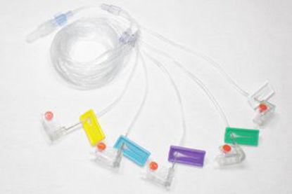 Picture of Subcutaneous Infusion Set Alimed® Multi-Lumen 24 Gauge X 5 12 mm 36 Inch TubingMC5L361224G-SS