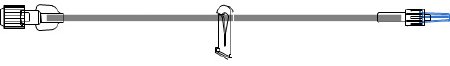 Picture of Extension Set McKesson 60 Inch Tubing Without Ports 1.027 mL Priming Volume DEHP-FreeMS404