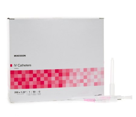 Picture of Peripheral IV Catheter McKesson 20 Gauge 1.25 Inch Without Safety6051