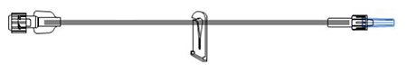 Picture of Extension Set McKesson 60 Inch Tubing Without Ports 0.38 mL Priming VolumeMS407