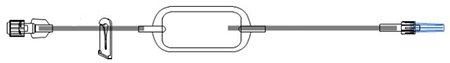 Picture of Extension Set McKesson 60 Inch Tubing Without Ports 0.58 mL Priming Volume DEHP-FreeMS114