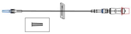 Picture of Extension Set McKesson 62 Inch Tubing 1 PortMS960SP