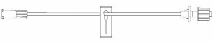 Picture of Extension Set 12 Inch Tubing Without Port 0.4 mL Priming Volume DEHP-Free473105
