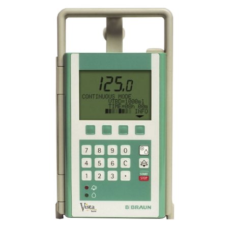 Picture of Infusion Pump Vista® 7.2 Volt NiCd Rechargeable Battery Linear Peristaltic Needle-Free Tubing 5.5 W X 9.4 H X 7.8 D Inch 6.8 lbs. Digital637-202