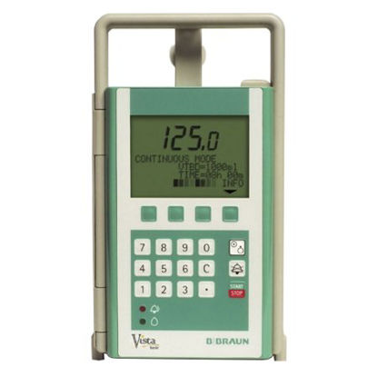 Picture of Infusion Pump Vista® 7.2 Volt NiCd Rechargeable Battery Linear Peristaltic Needle-Free Tubing 5.5 W X 9.4 H X 7.8 D Inch 6.8 lbs. Digital637-202