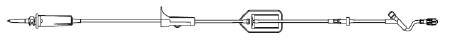 Picture of Free Flow Protection (FFP) Pump Set 15 Drops / mL Drip Rate 113 Inch TubingV9902F