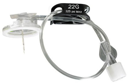 Picture of Huber Needle Infusion Set Surecan™ Safety II 19 Gauge 1 Inch 7-1/2 Inch Tubing Without Port4447002-02